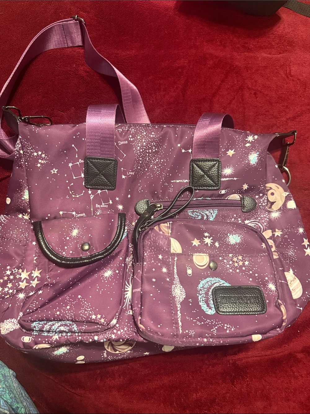 Purple Celestial Tote Bag - Women's Shoulder Bag